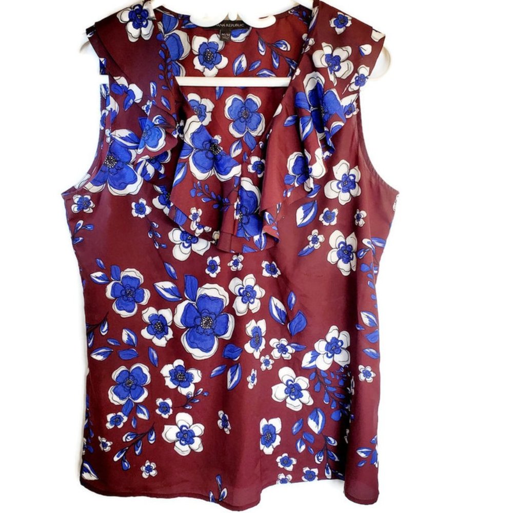Banana Republic women floral print top, blouse